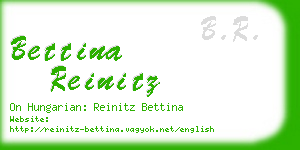 bettina reinitz business card